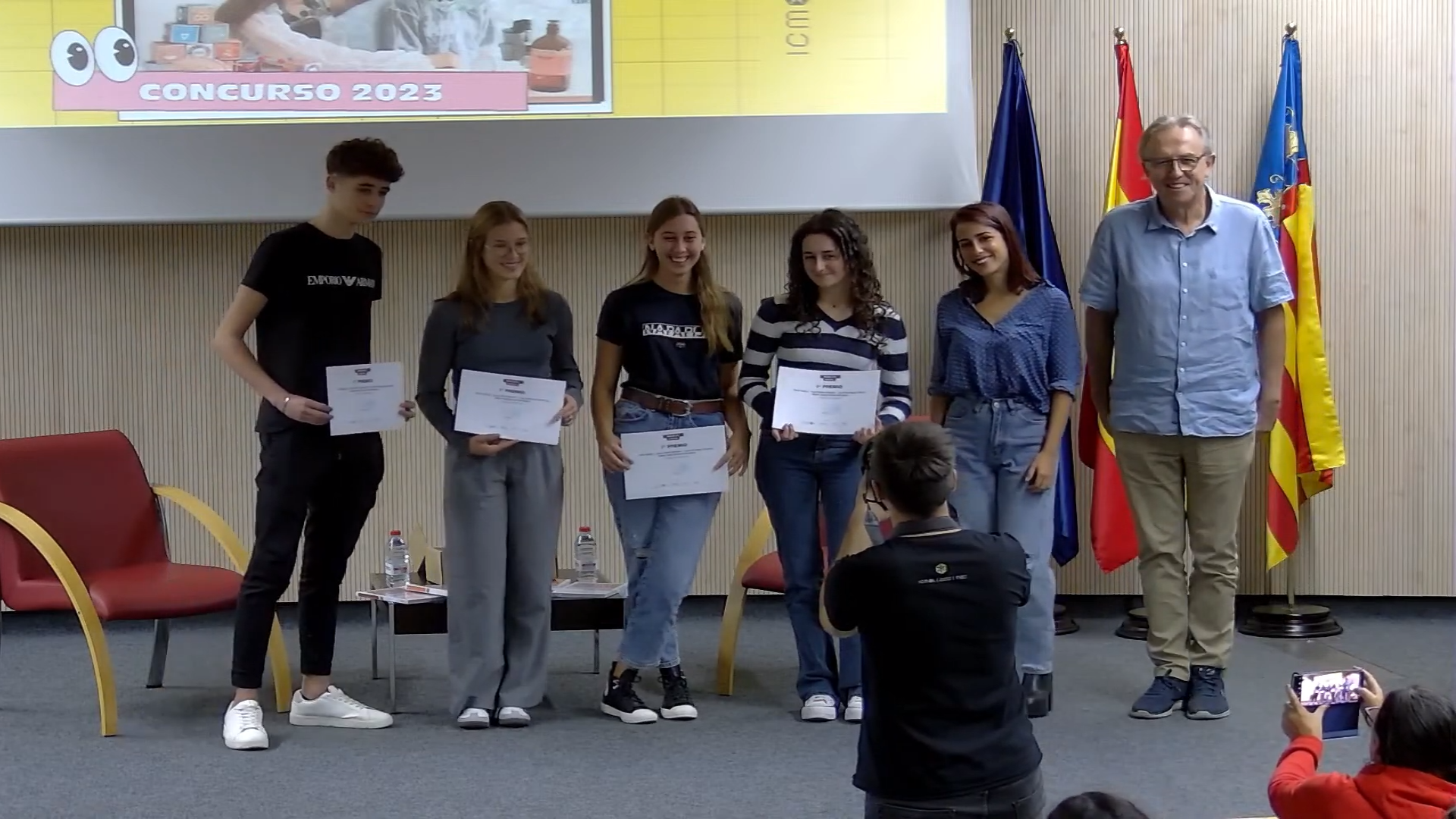 Premio #NanoEnVideo al centro Sant Bertomeu de Godella